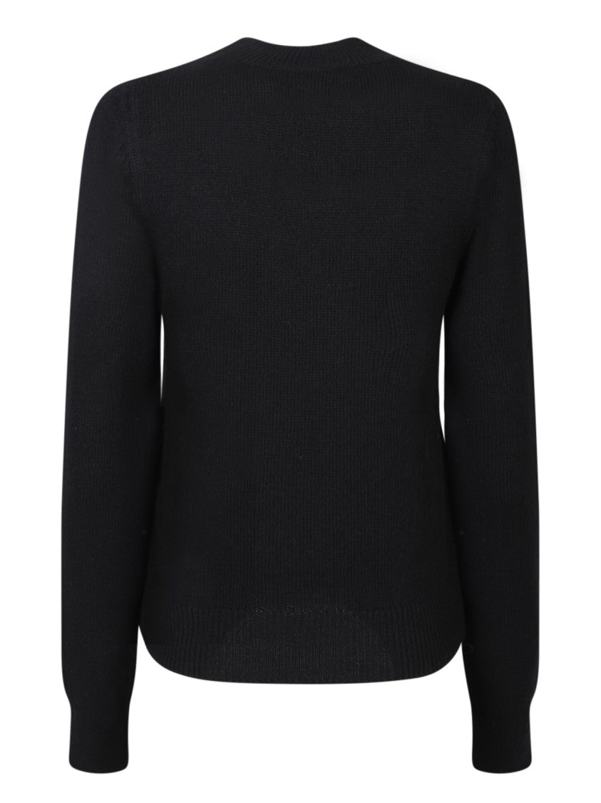 Palm Angels Black Wool-Blend Sweater