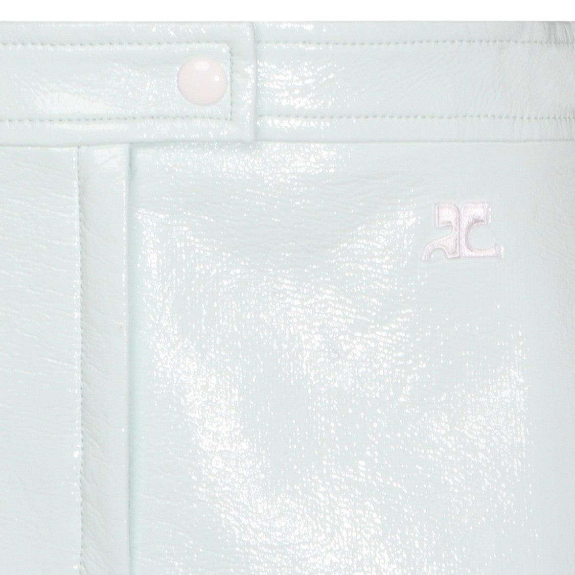 Courrèges High-Waisted White Mini Skirt