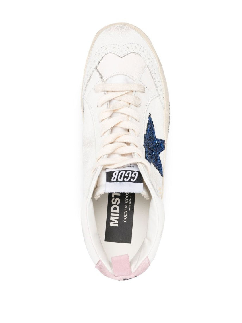 Golden Goose Silk And Nylon Star Detail Sneakers
