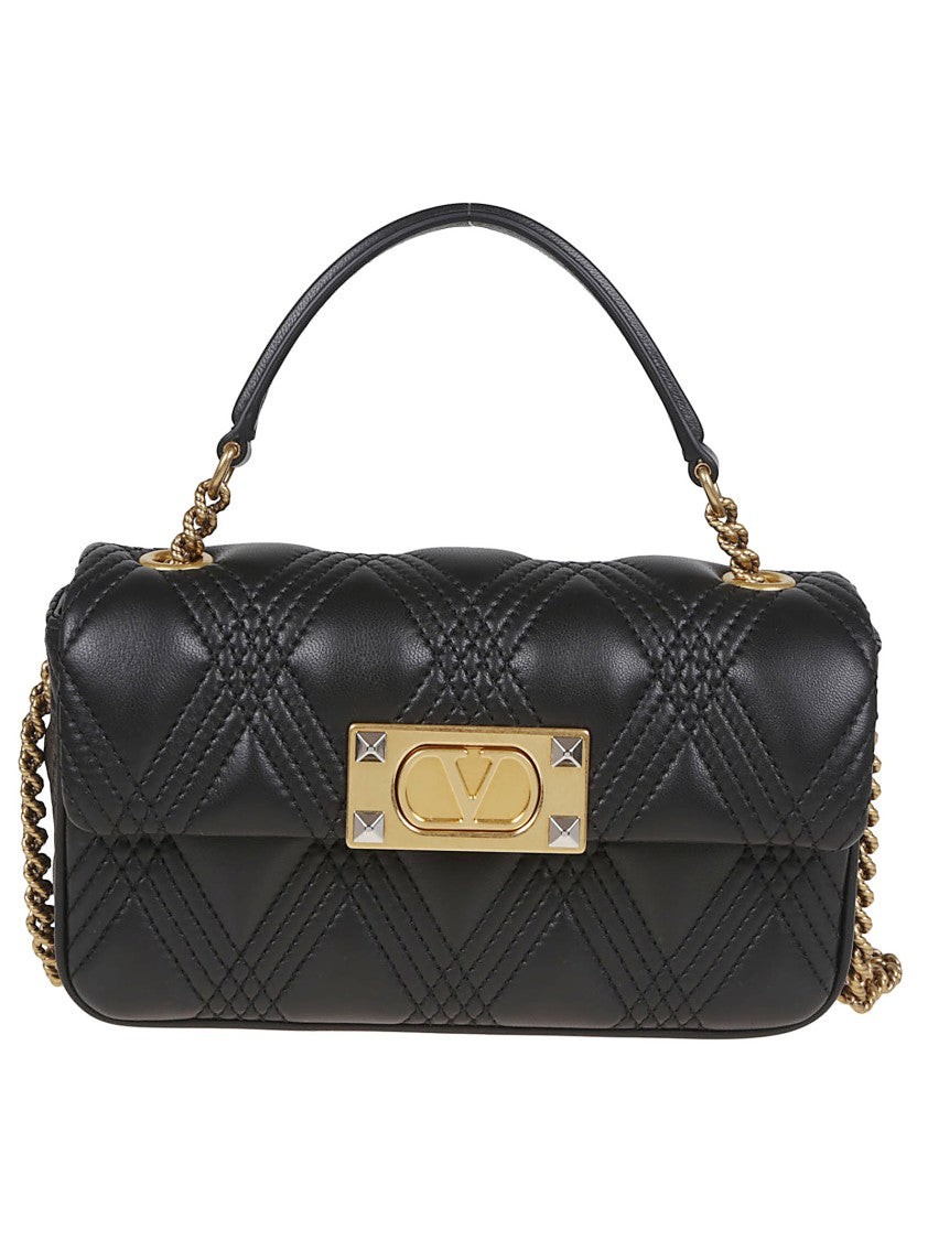 Valentino Garavani Small Top Handle Bag Quiltie 67