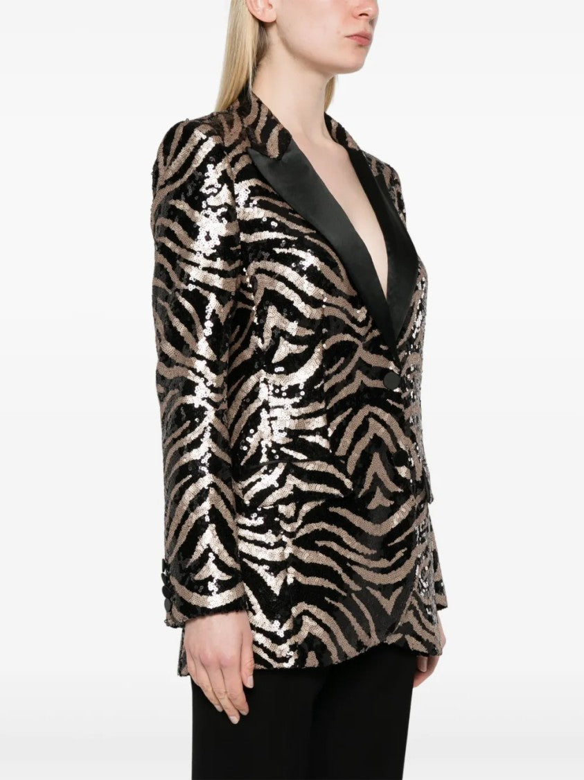 Karl Lagerfeld Tailored Neutrals Giacca With Sharp Lapels