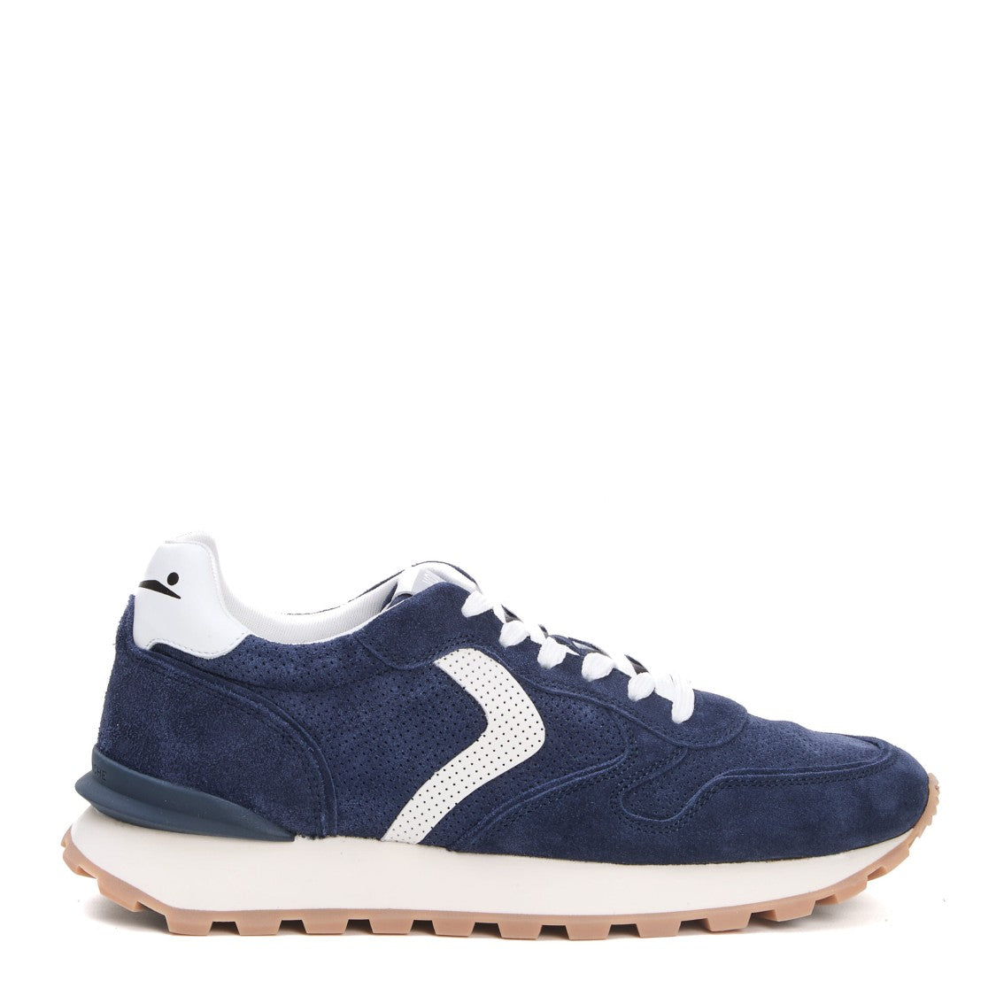 Voile Blanche Paris Race Blue Suede Sneakers