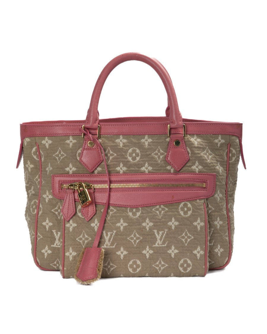 Louis Vuitton Pink Monogram Cabas Mm Canvas Tote Bag