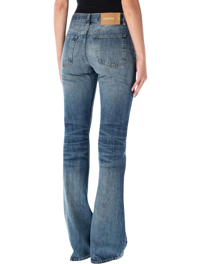 Haikure Faded Blue Flora Blue Rider Jeans