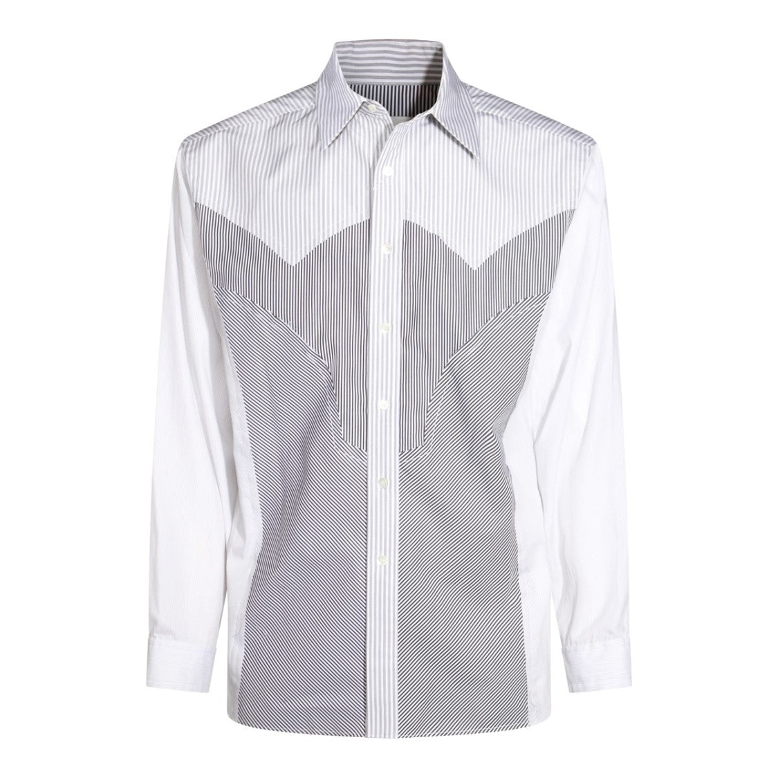 Maison Margiela White Cotton Buttons Fastening Shirt