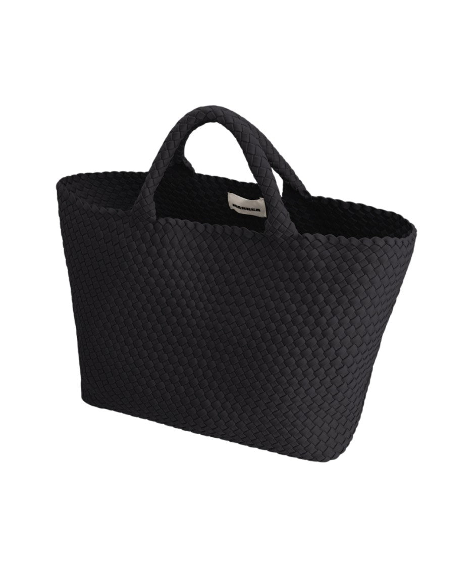 Marrea Neoprene Shopper Bag With Woven Design And Drawstring Closure