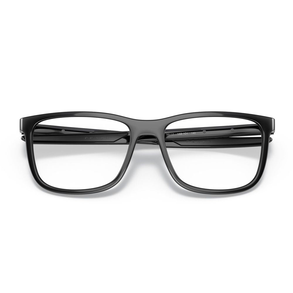 Prada Linea Rossa Ps 07Ov Soft Rectangular Black Nylon Fiber Eyeglasses