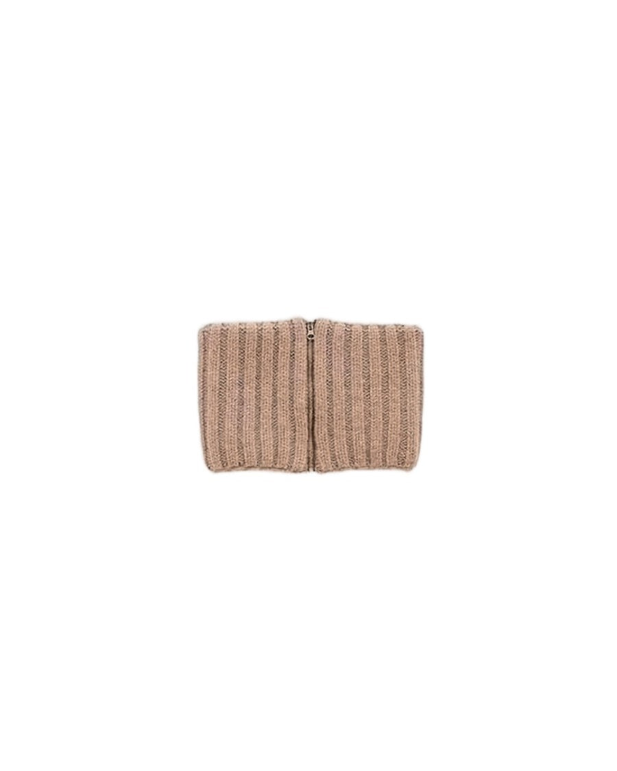 Kijima Takayuki Ribbed Knitted Scarf In Neutral Beige