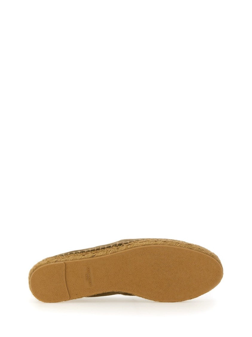 Saint Laurent Gabardine Espadrilles With Jute-Wrapped Sole
