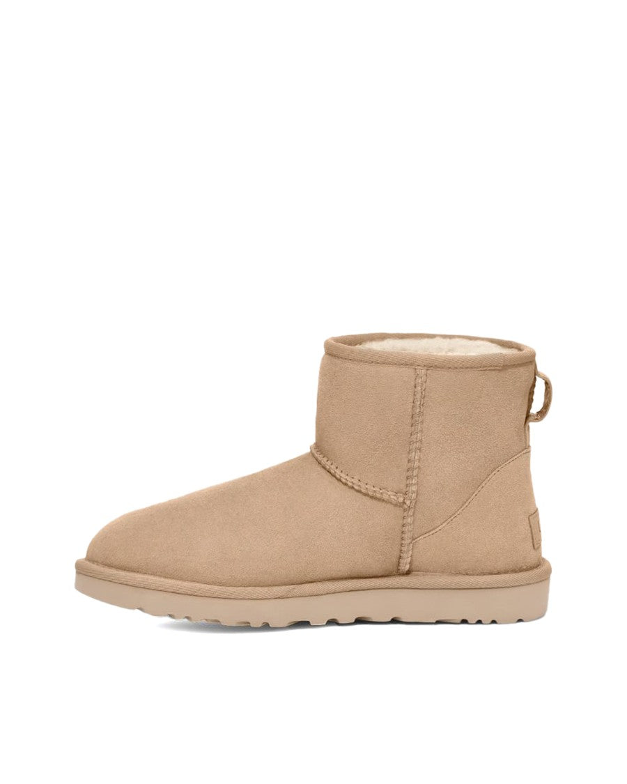 Ugg Sand Classic Mini Ii Suede Shearling Boots
