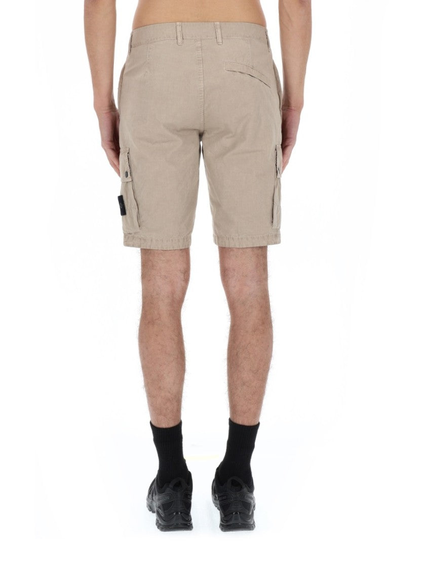 Stone Island Cargo Cotton Multi Pockets Shorts