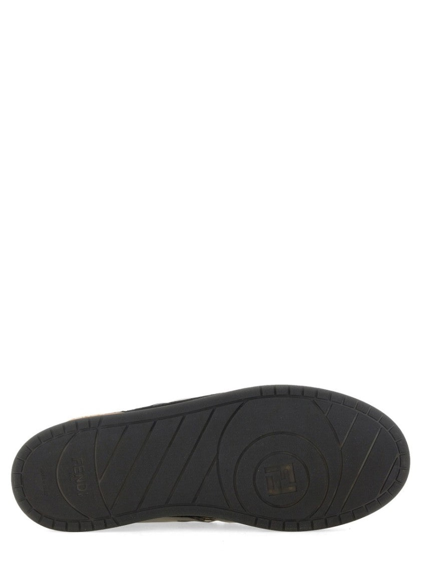 Fendi Low-Top Sneakers With Signature Monogram And Luxe Materials