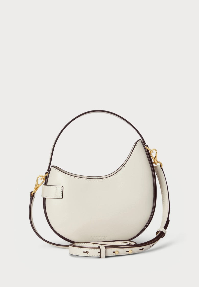 Lauren Ralph Lauren White Tasha Small Rattan Shoulder Bag