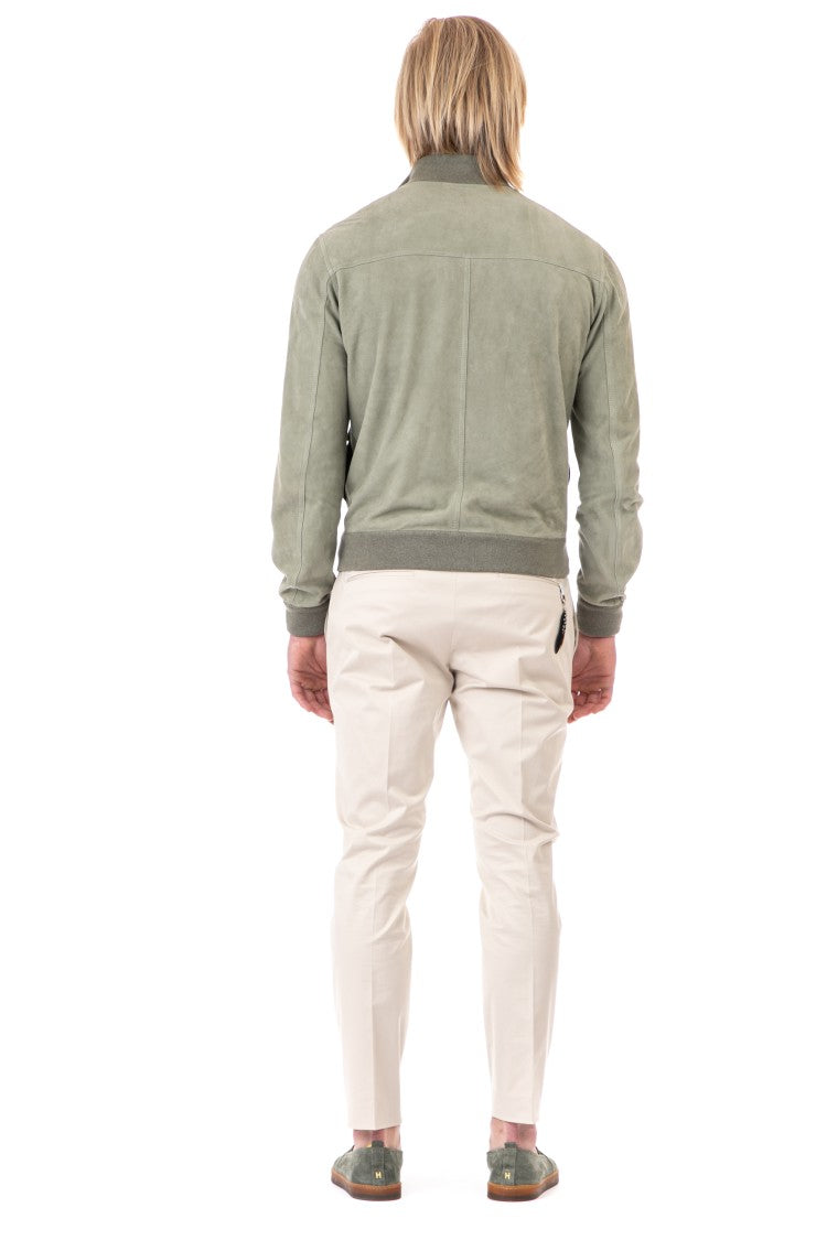 Valstar Supersoft Suede Bomber Jacket With Horn Buttons