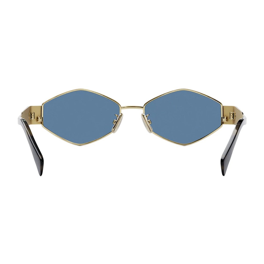 Celine Gold-Tone Cl40254u Metal Triomphe Geometric Sunglasses