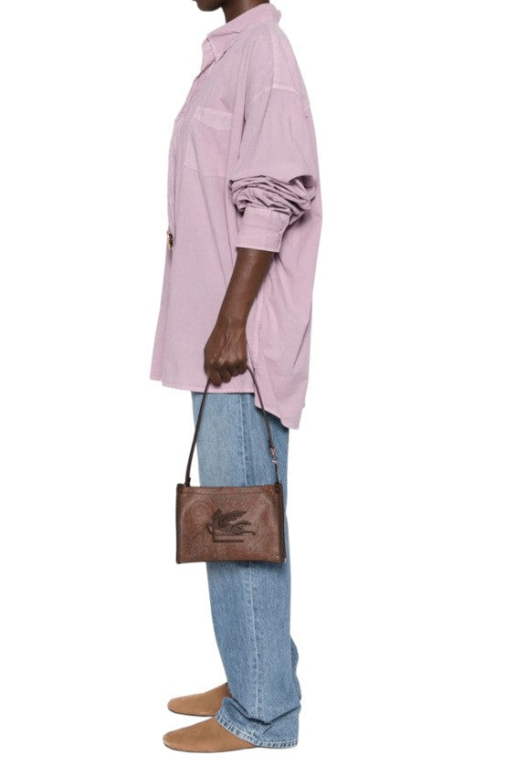 Etro Rectangular Shoulder Bag With Paisley Jacquard Design