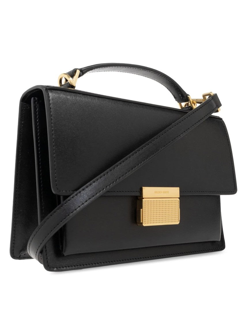 Golden Goose Venezia Bag Black Palmellato Leather Handbag