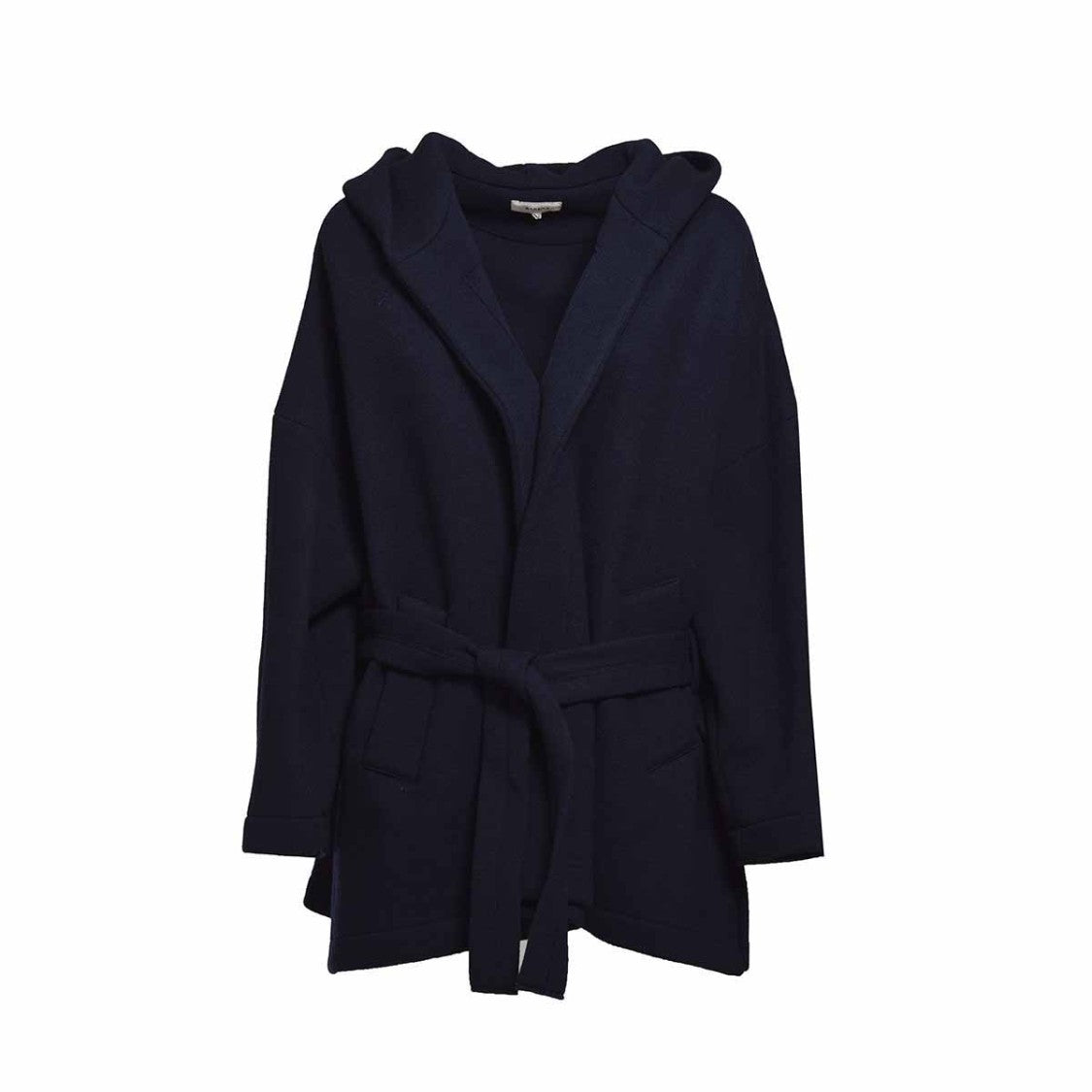 Barena Venezia Carmela Woolly Robe Coat Virgin Wool - Navy Blue