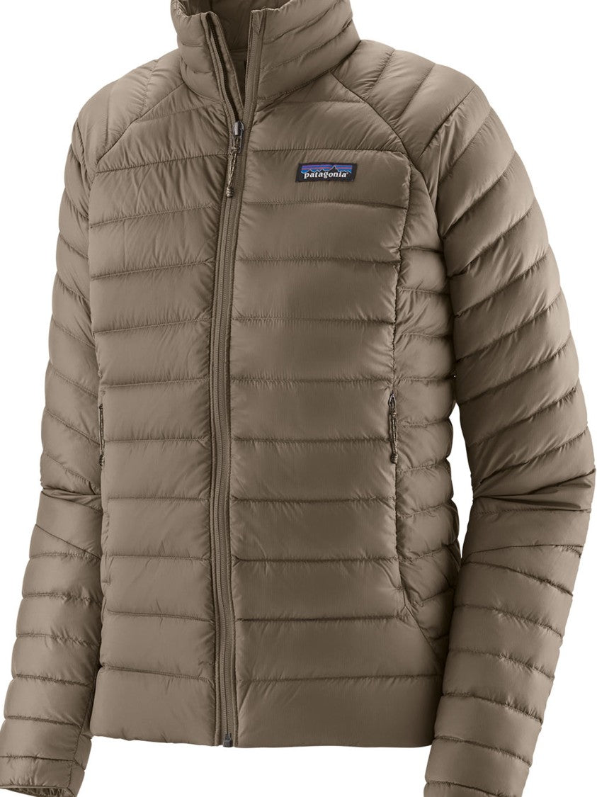 Patagonia Lightweight Quilted Down Jacket With High Collar