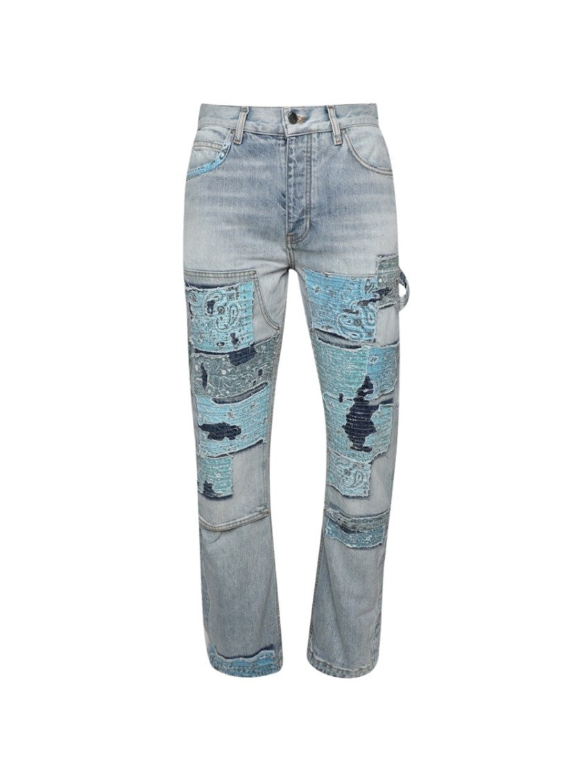 Amiri Patchwork Bandana Carpenter Jean