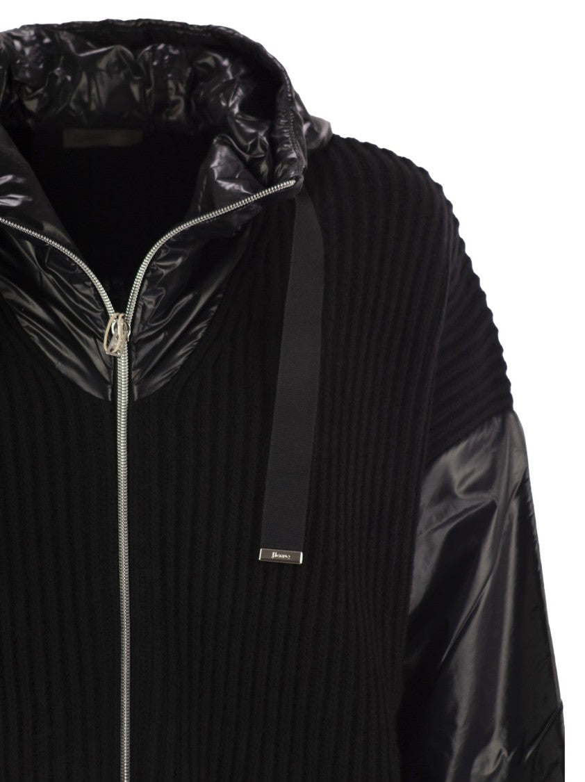 Herno Resort Jacket In Wool And Ultralight Nylon