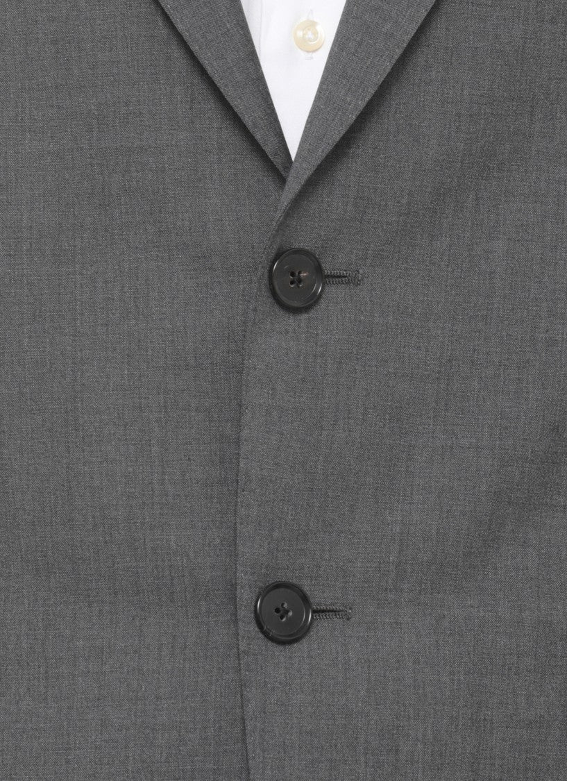 Caruso Grey Peak Lapel Wool Suit