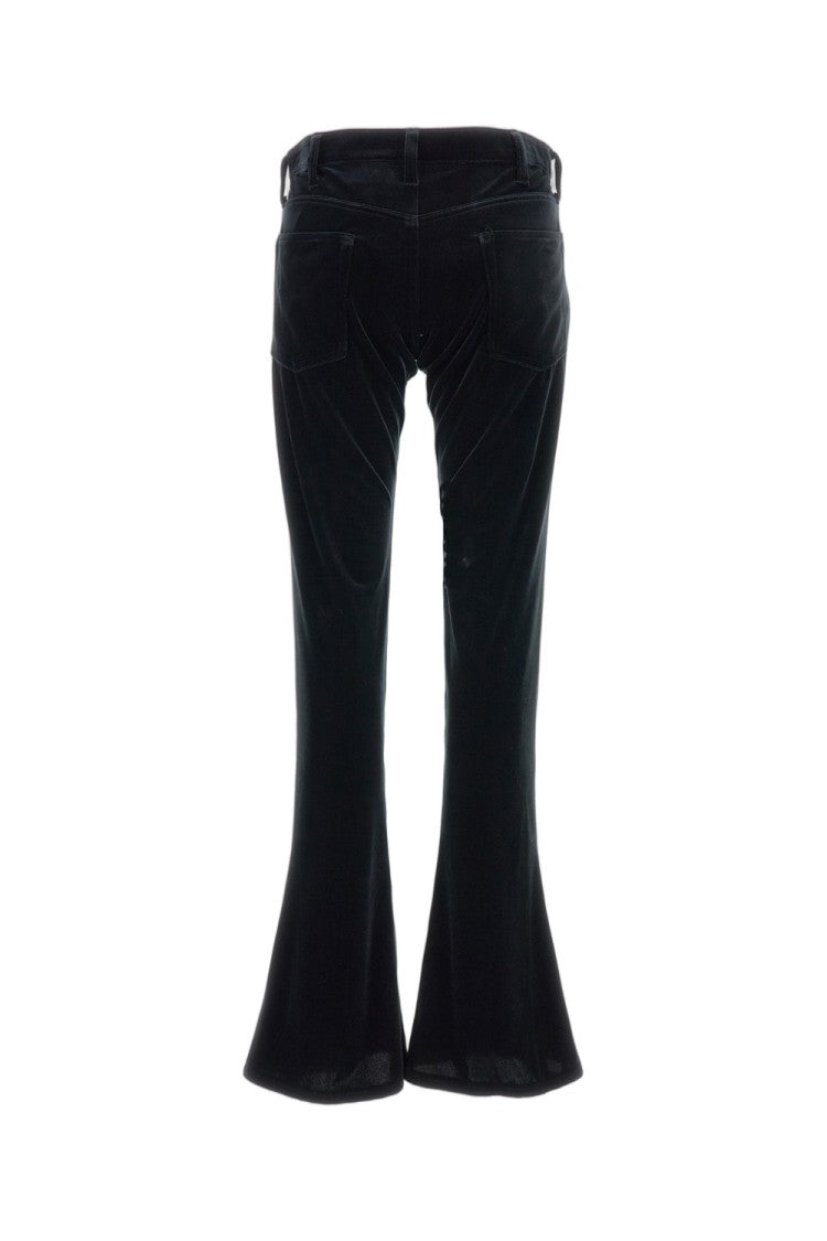Junya Watanabe Flared 5-Pocket Trousers With Velvet Touch