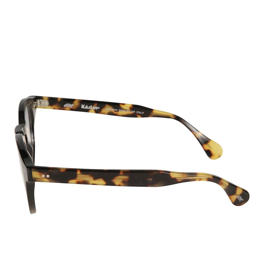 Kador Tony Rounded Frame Sunglasses With Tortoiseshell Temples