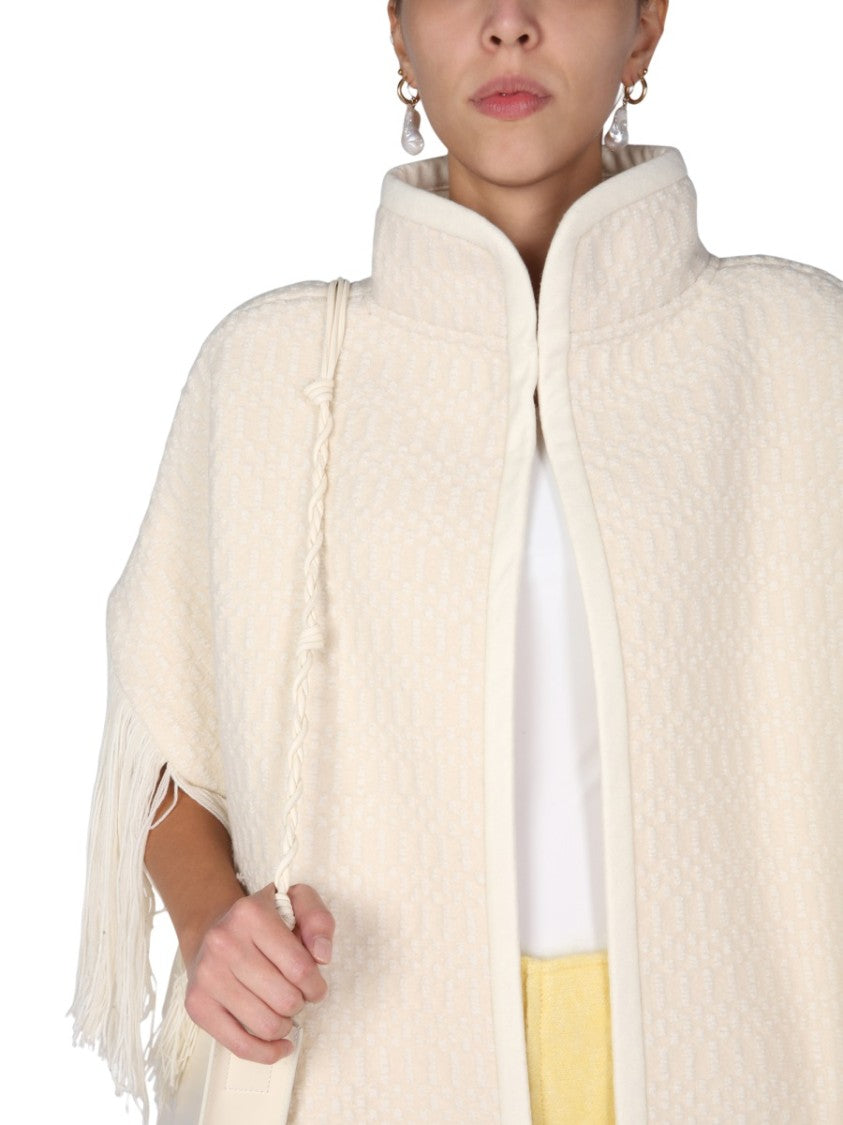 Jil Sander Jacquard Cape