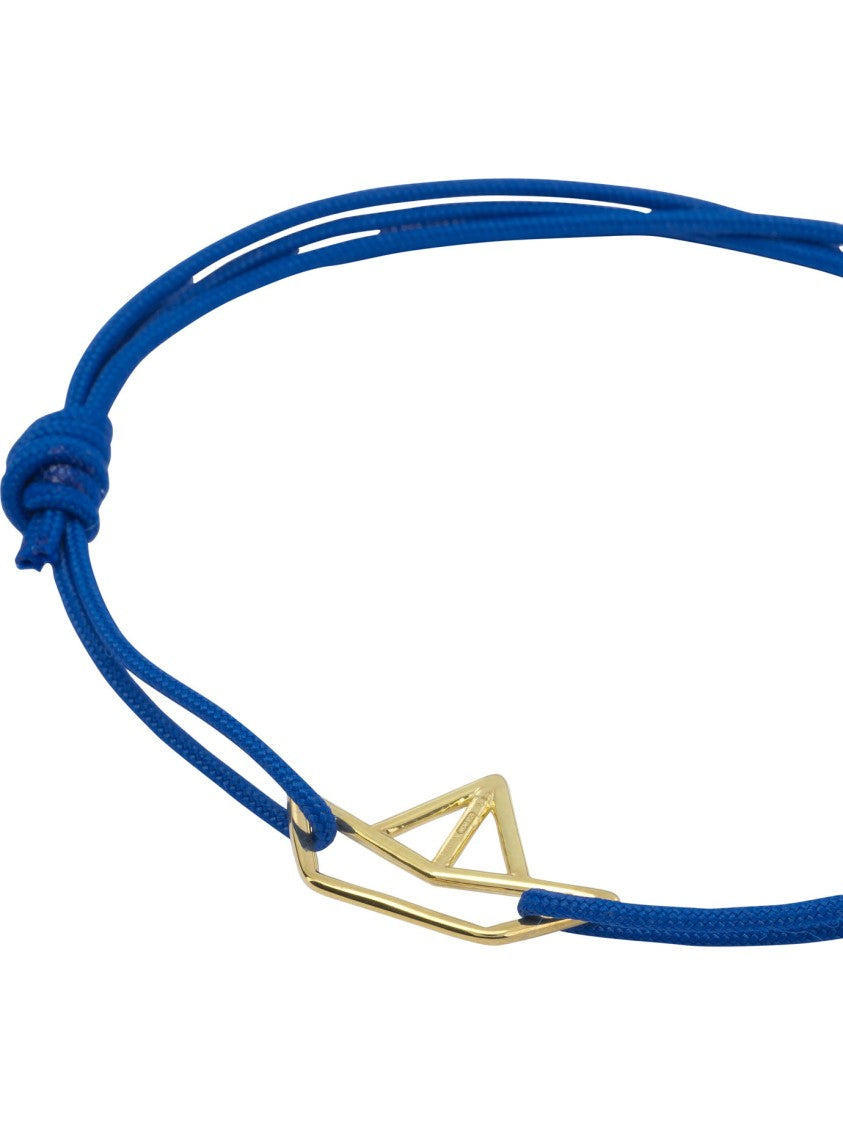 Aliita Nautical-Inspired Bracelet With Brass Pendant And Cotton Cord