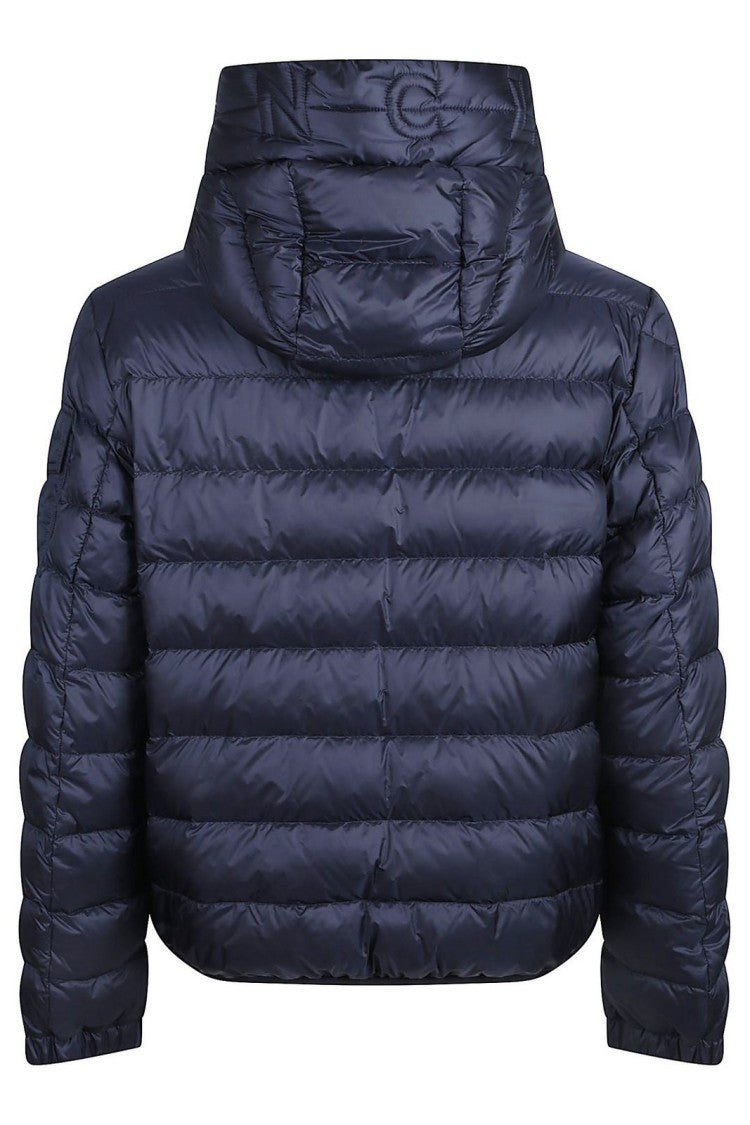 Moncler Horizontal Quilted Down Jacket With Hood