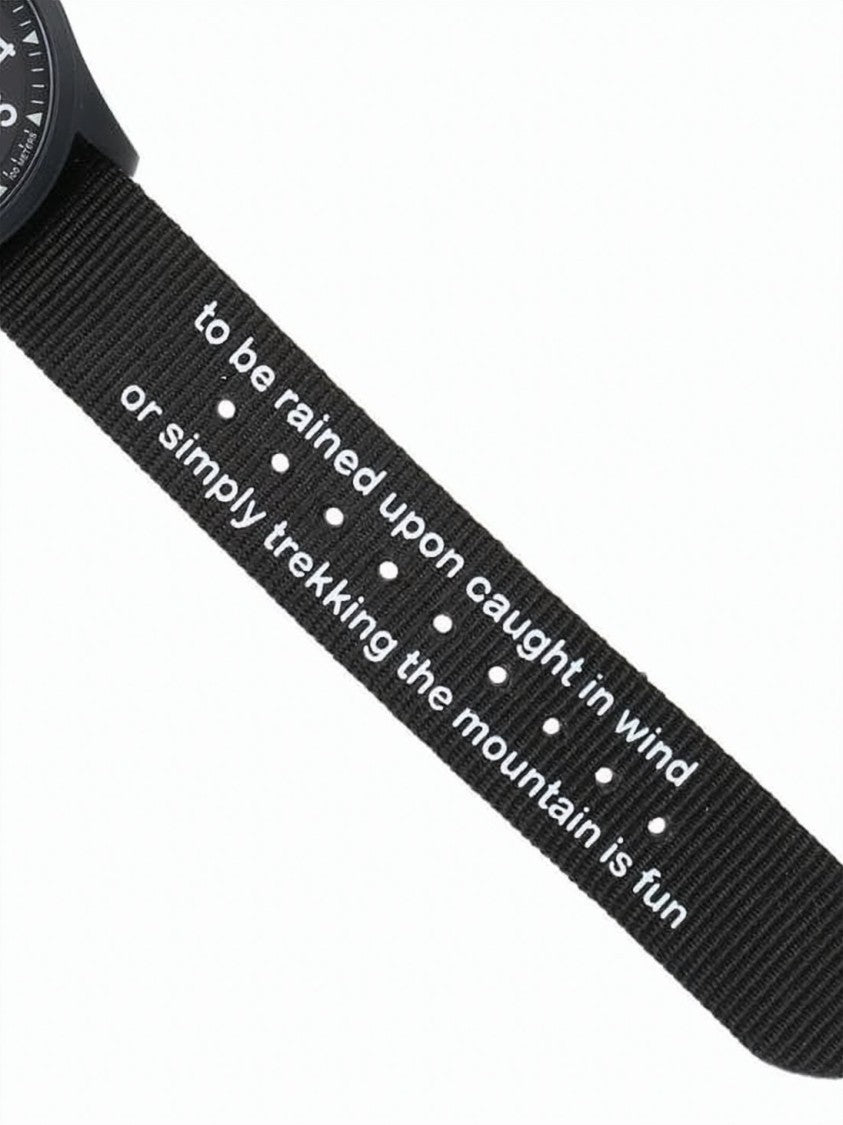 And Wander Black Round Dial Wristwatch With Sapphire Glass Bezel