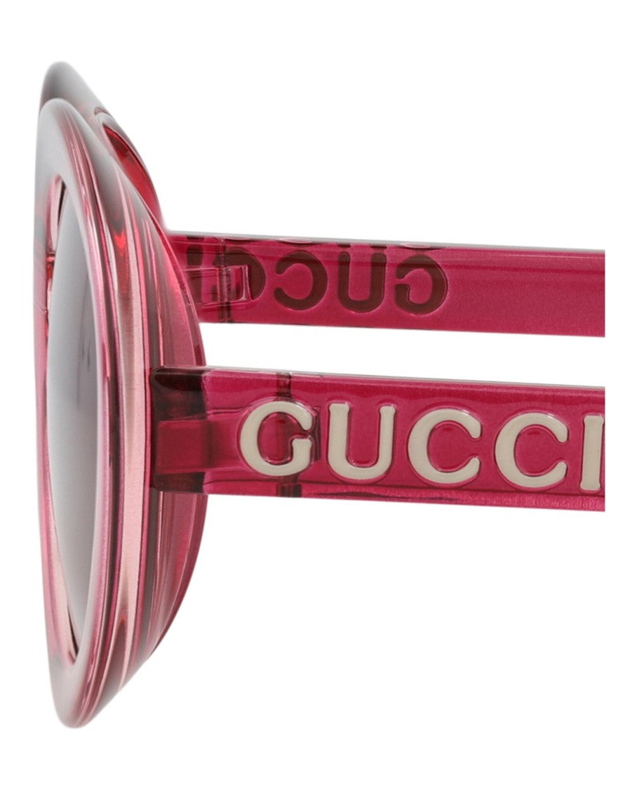 Gucci Round-Frame Injection Sunglasses With Glossy Finish