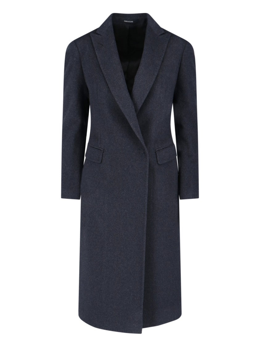 Tagliatore Long Tailored Jacket With Notched Lapel