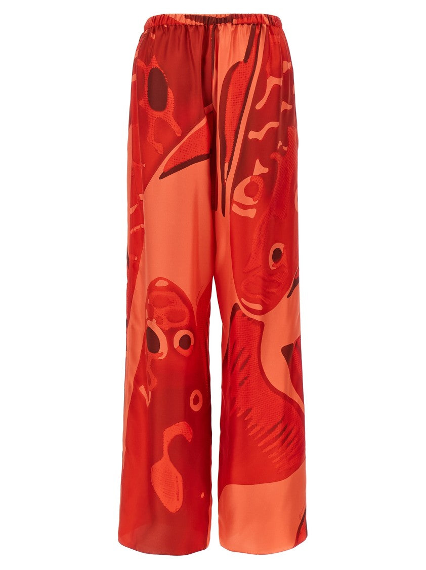 Ferragamo Palazzo Silk Pants