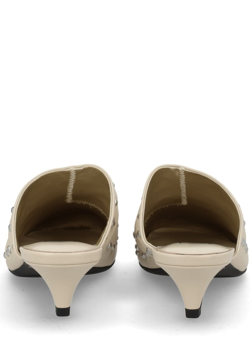 Ash Eloise Pointed Studded Leather Mules