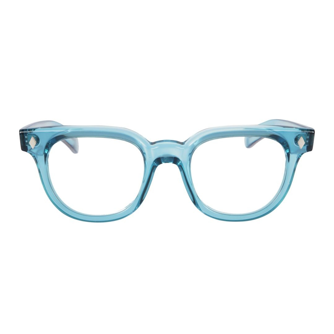 Kador Orbit Translucent Light Blue Sunglasses With Diamond Accents