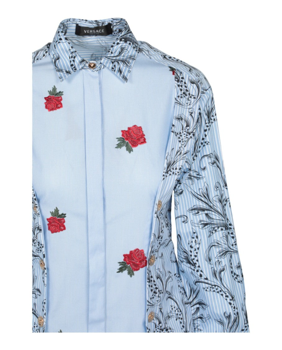 Versace Long Sleeve Collared Dress