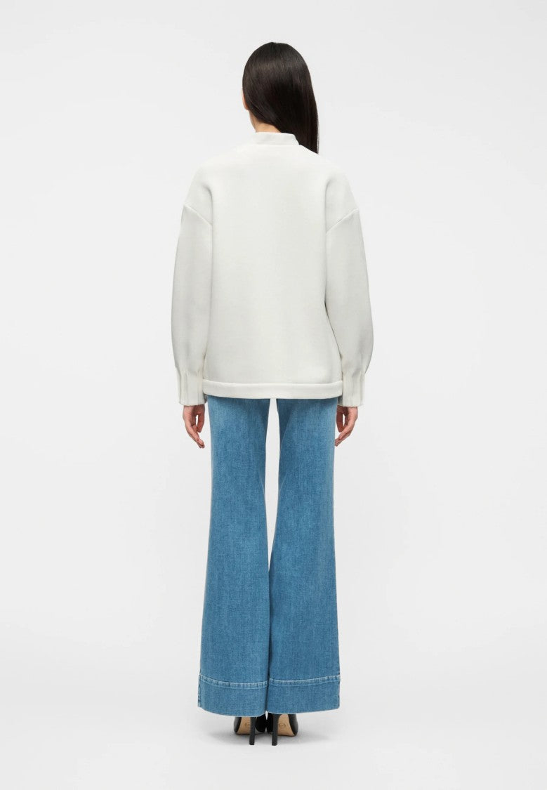 Max Mara White Cotton Blend Sweatshirt