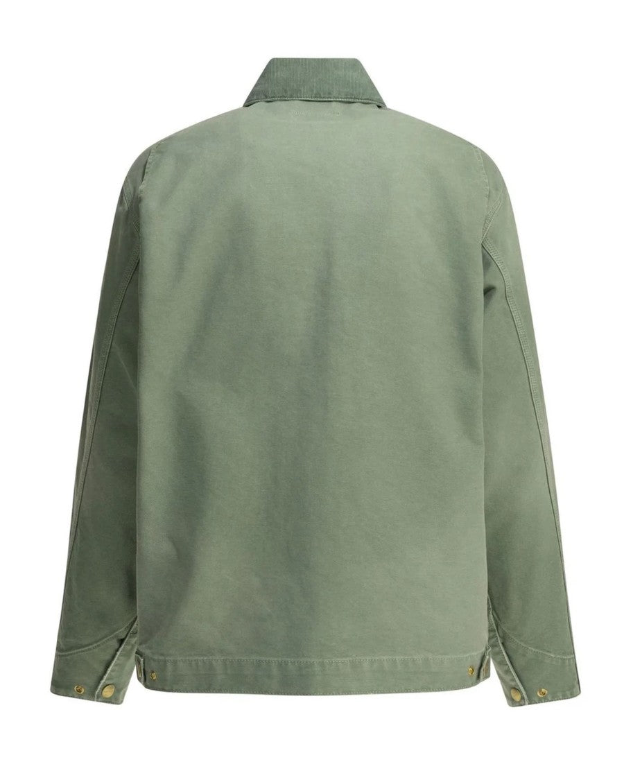 Carhartt Wip Shady Green Og Detroit Velvet Collar Jacket