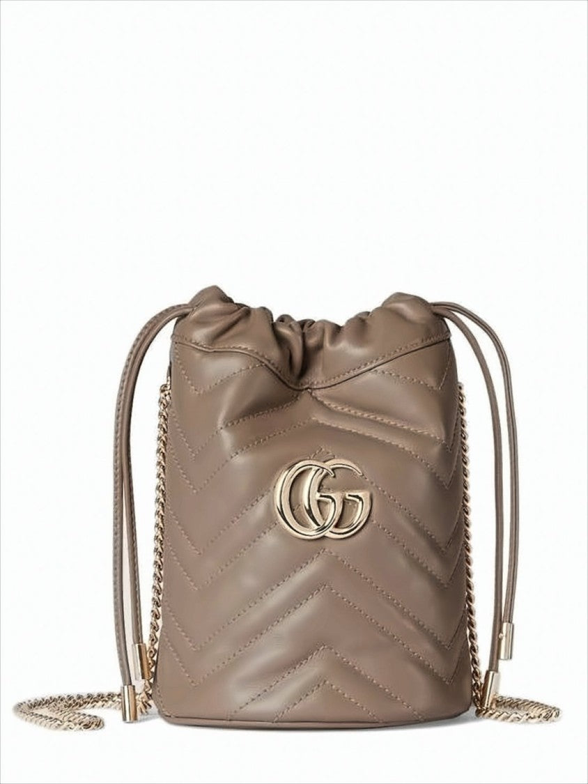 Gucci Chevron-Quilted Leather Shoulder Bag