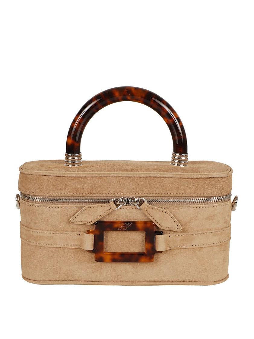 Roger Vivier Belle Vivier Mini Handbag In Suede