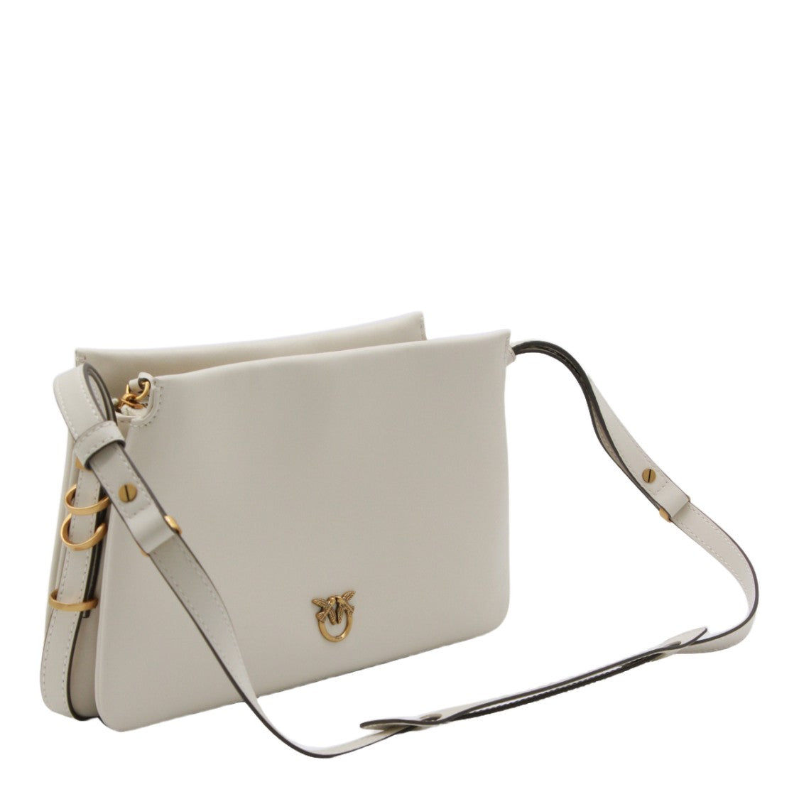 Pinko Structured Minimalist Shoulder Bag With Zippered Closure