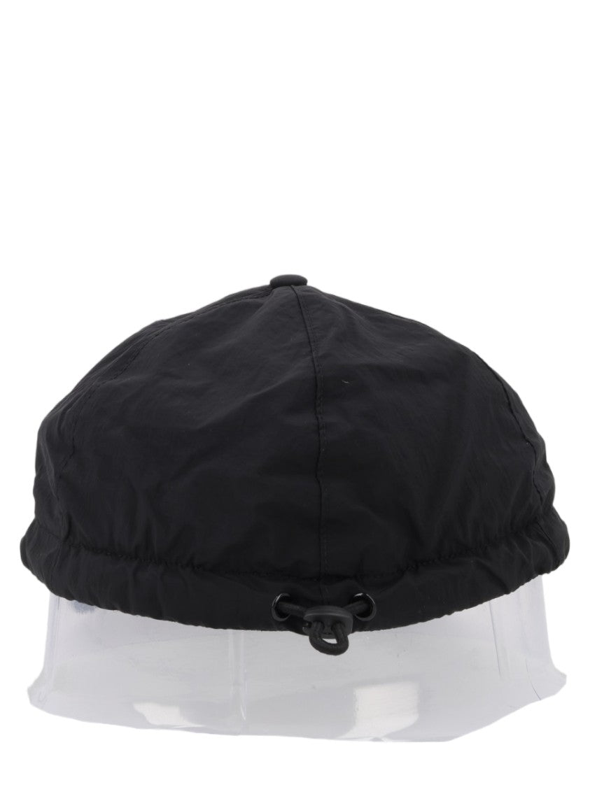 Stone Island Tonal Logo Black Polyamide Baseball Cap