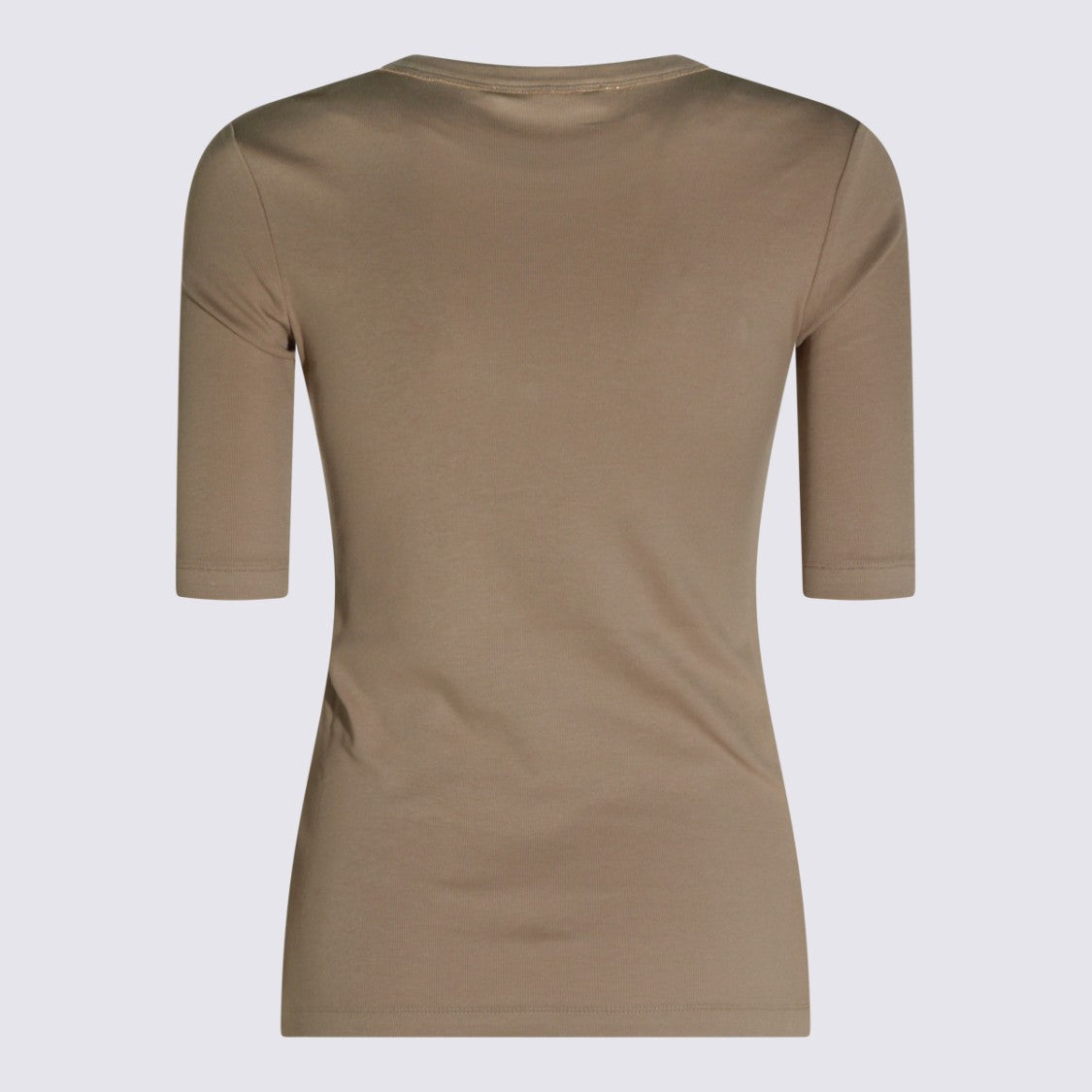 Fabiana Filippi Fitted Short-Sleeve Top With Scoop Neckline
