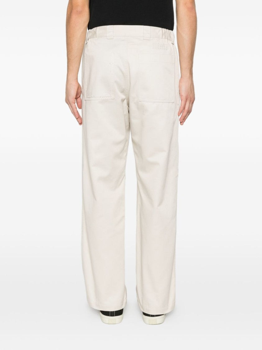 Mm6 By Maison Margiela Relaxed Wide-Leg Pants With High Waist