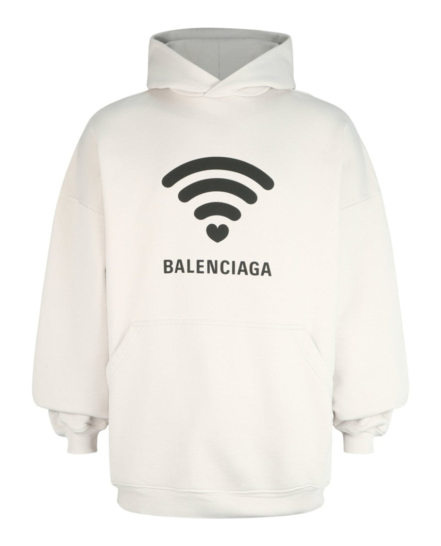 Balenciaga Love Graphic Print Hoodie