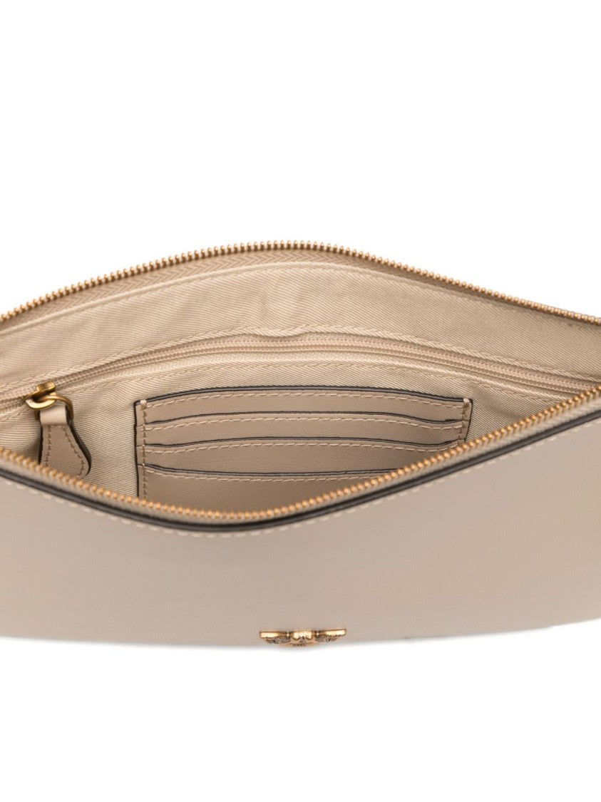 Pinko Beige Chain Link Gold-Tone Shoulder Bag