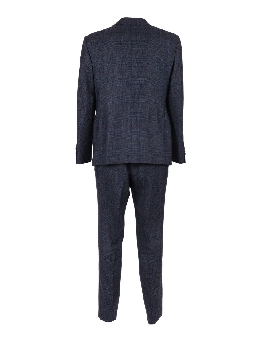 Luigi Bianchi Tailored Blue Suit Jacket With Structured Silhouette