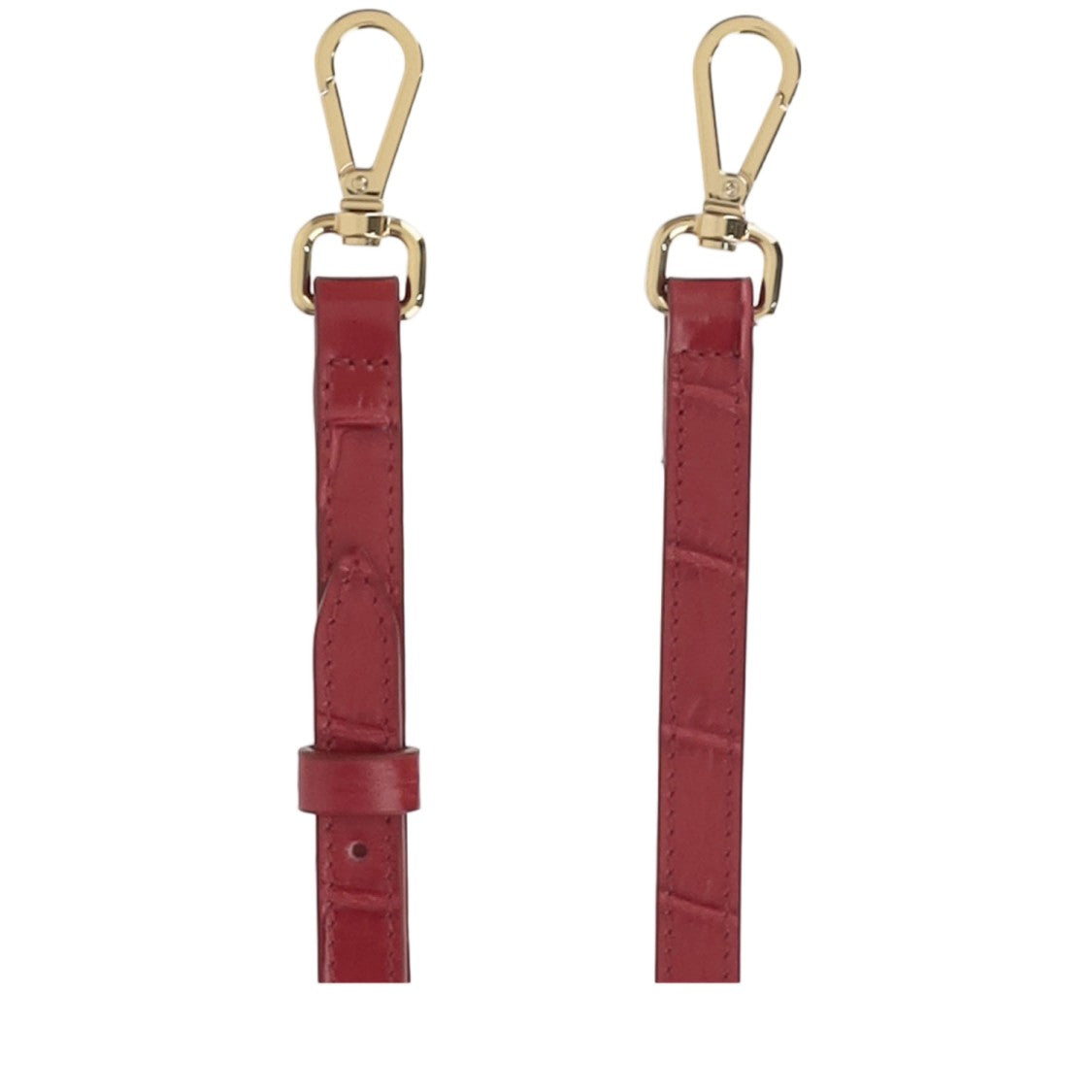 Jacquemus Le Bambino Red Crocodile-Embossed Leather Shoulder Bag